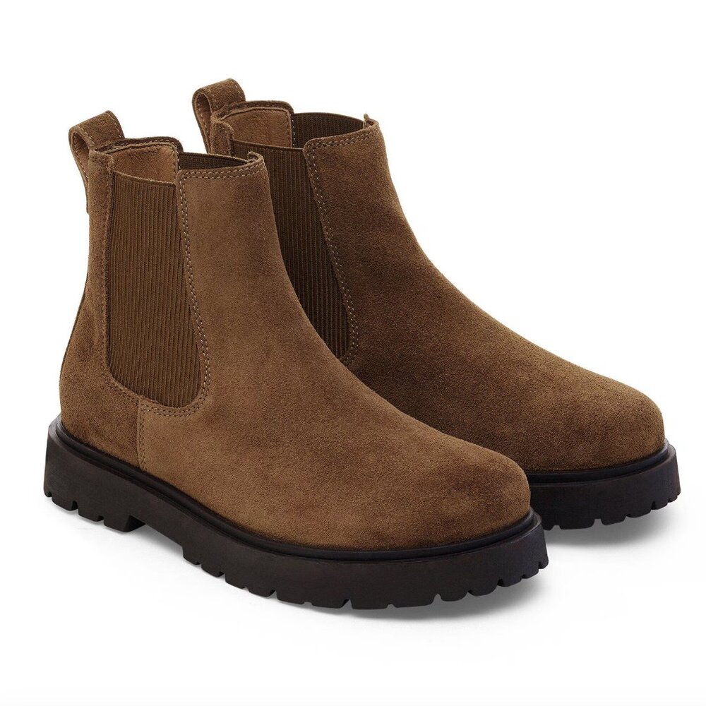 NWT Birkenstock Highwood Chelsea Boot in Dark Tea - Regular/Wide
